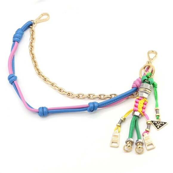 PRADA Black Leather Bag Charm - Picture 1 of 8